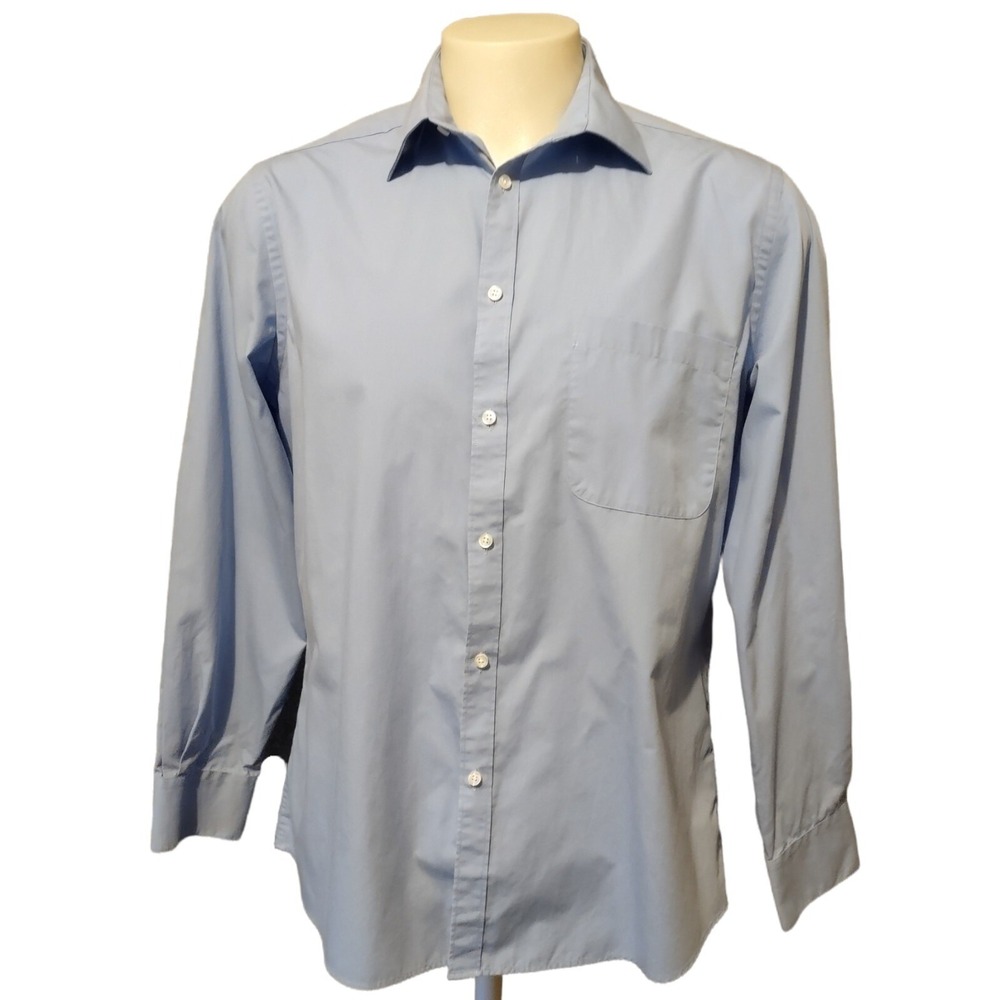 Beverly Hills Polo Club Button Down Shirt Mens L Blue Preppy Norm Core Casual